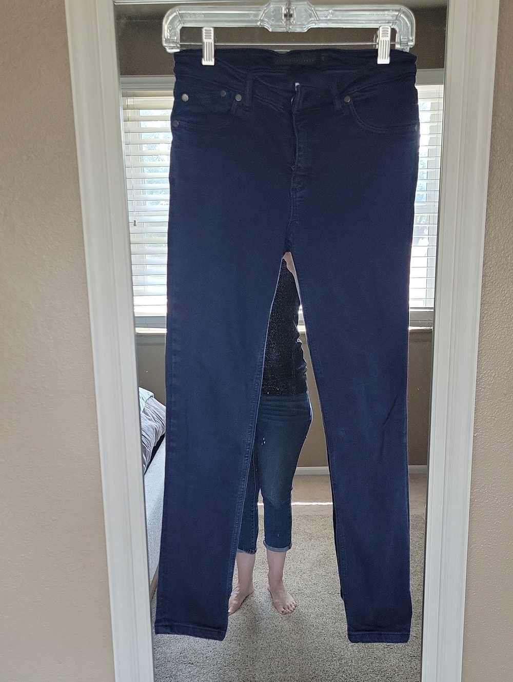 Victoria Beckham Navy Skinny Jeans 26